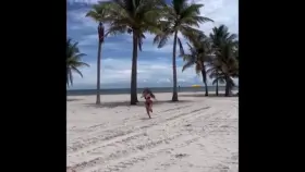 Walking down the beach and you see this