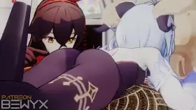 Amber is curious about Ganyu (Bewyx) [Genshin Impact]