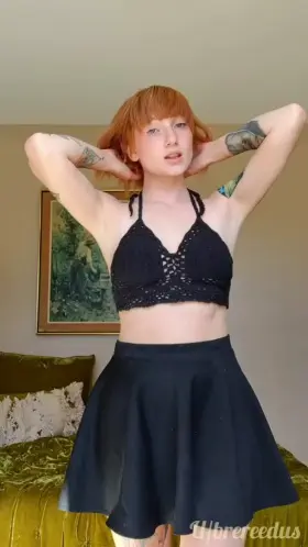 Small tits but I'll slurp your soul out your cock with my ginger pussy