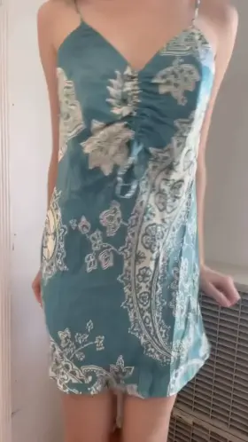 Should we fuck with the summer dress on or off?
