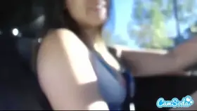 Dani Daniels Gettin Hornier By The Second While She Drives....