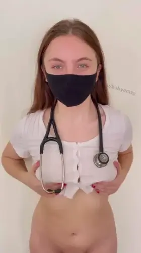 Are my student nurse titties big enough for you? (18)