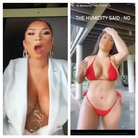 Aftermath of Cum Tribute for busty TikTok babe @Talimedina