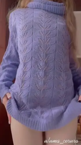 Let me show you what's under my sweater <3