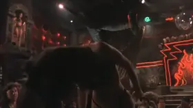 I'm going through every Salma Hayek movie since I was pretty young when her movies came out, so far her plots haven't disappointed - This is scene is from the movie From Dusk Till Dawn