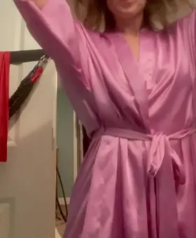 I just love the way a silk robe feels against my skin