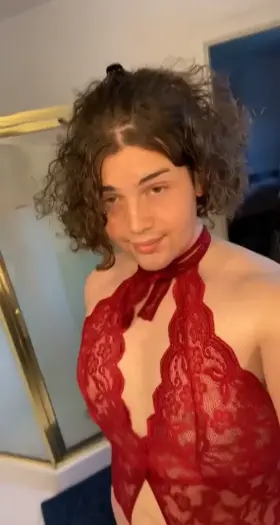 Do you like my new red lingerie? ❤️