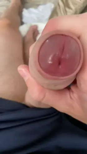 Stroking and showing my huge head