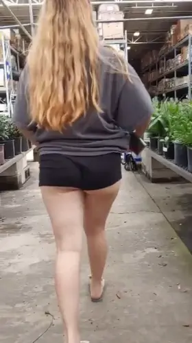 Making you hard in the hardware store with a quick flash!