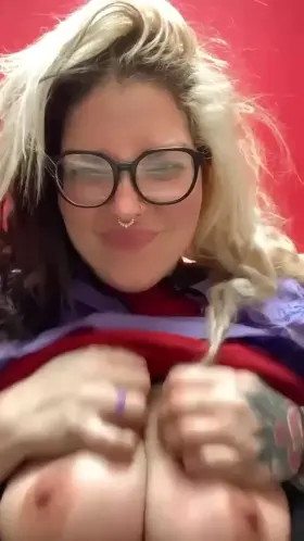 Just some work breakroom titties for your viewing pleasure. I almost got caught!!😯