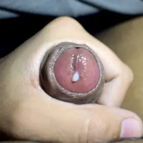 Thick white cum closeup 🙂 felt great
