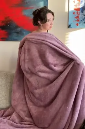 The blanket was too hot, being naked was too cold, but this lingerie feels just right.