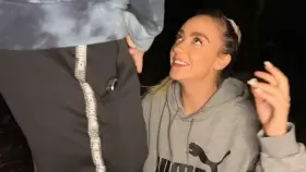 She sucks him off in public