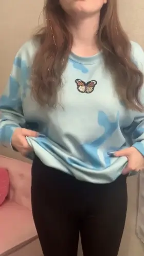 Going to the grocery store in my big cozy sweater. Do you think anyone will notice I have big tits?