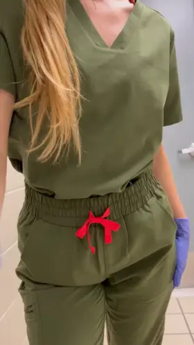 Showing off my petite nurse bod in the clinic bathroom