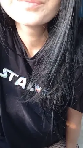 Will you put your Jedi sword between my boobs?