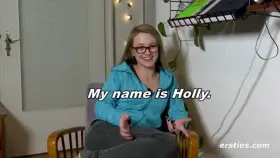 Holly loves the risk of getting caught.