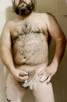 Soapy Stroker groaning and cumming in the shower