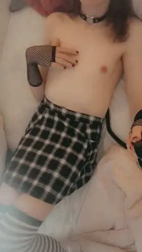 Playing with my precum in chastity 🤤