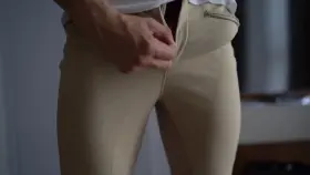 Busting it out of his big boy pants