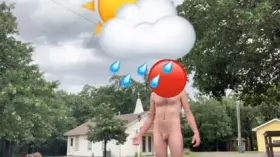 Naked in the rain OC