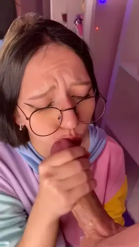 Do you wanna cum on my glasses? [OC] [F]