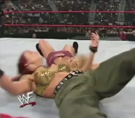 Lita groping herself