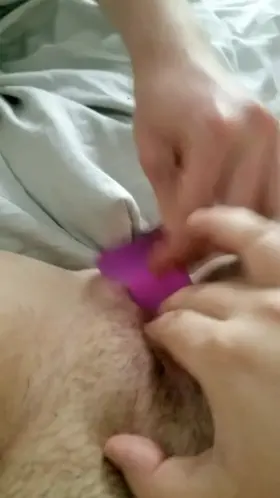 Daddy uses a dildo while I rub my clit [FM]
