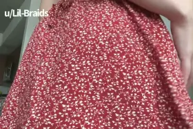 Hiding it all under my sundress [GIF]