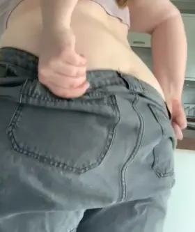 These jeans do a good job hiding my phat ass