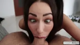 Taking that much cock & cum turns her cross eyed
