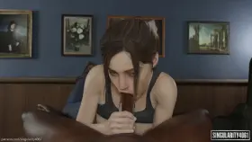 Claire Redfield blowjob (Singularity4061) [Resident Evil]
