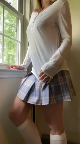 Can a mom still pull off the schoolgirl look?