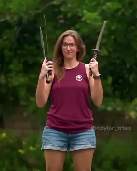 It feels she's just gonna cut herself