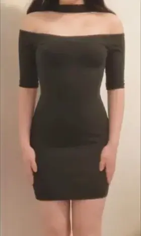 Even though this dress fits so well I'd still much rather have you take it off me please 🥺