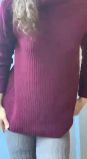 I always feel sexy in a sweater and thigh highs