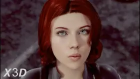 Black Widow and Hulk (X3D) [Marvel]