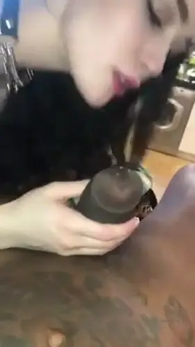 Growing in her hand and mouth