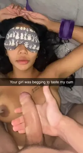 This isn’t what you meant when you asked to experiment in the bedroom. But you opened up the door and now she opens her mouth for strangers 🤤😮