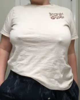 A grumpy titty drop from this morning! (oc)