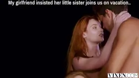 Threesome with two Redhead sisters [Group sex]