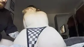 Daddy couldn’t help but blow his load all over my ass