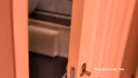 i went to a solarium and left the door open while i... well... touched myself on the tanning bed 😝 i was so paranoid and thought i hear steps all the time😅[F][GIF]