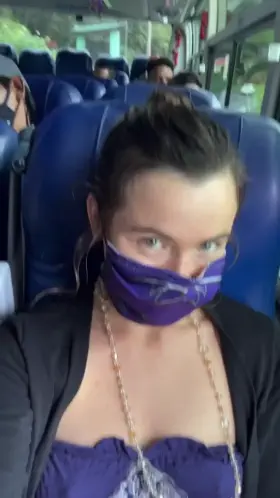 It was a long bus ride and the guy next to me fell asleep. [GIF]