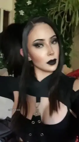 want me to be your big tiddy goth gf? [oc]