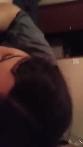 BBW gives sloppy blowjob to little dick Cuckold