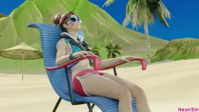 D.va Gets Fucked By Futa Sombra (NeonSim) [Overwatch]