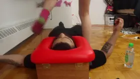 SWEATY Ass Bouncing on the Smother Box ;)