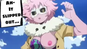 Mina’s Big Tits Slip Out During Class Battle [My Hero Academia]