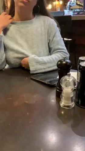 Just a quick and shy flash at my favorite restaurant